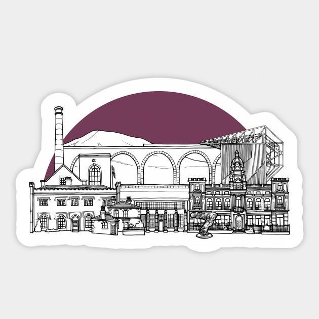 Welcome To Burnley Sticker by TerraceTees